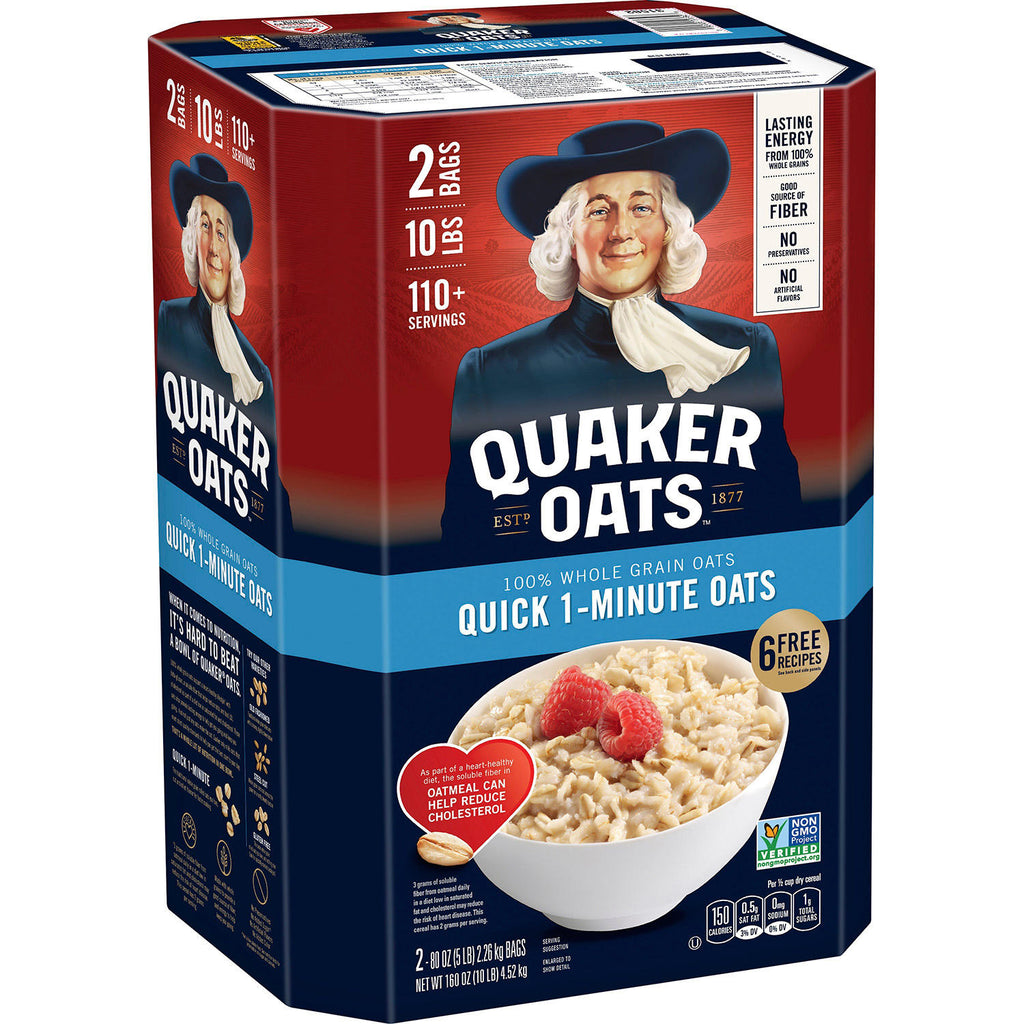 Quaker Quick 1-Minute Oats (160 oz., 2 pk.)