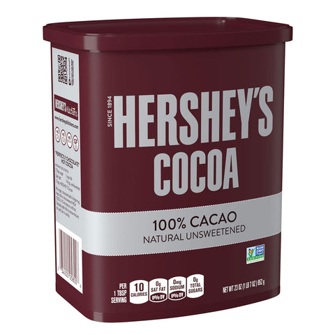 Hershey's Natural Unsweetened Cocoa, Chocolate (23 oz.) 2 pk.