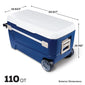 Igloo Glide Roller Cooler, (110 qt.)