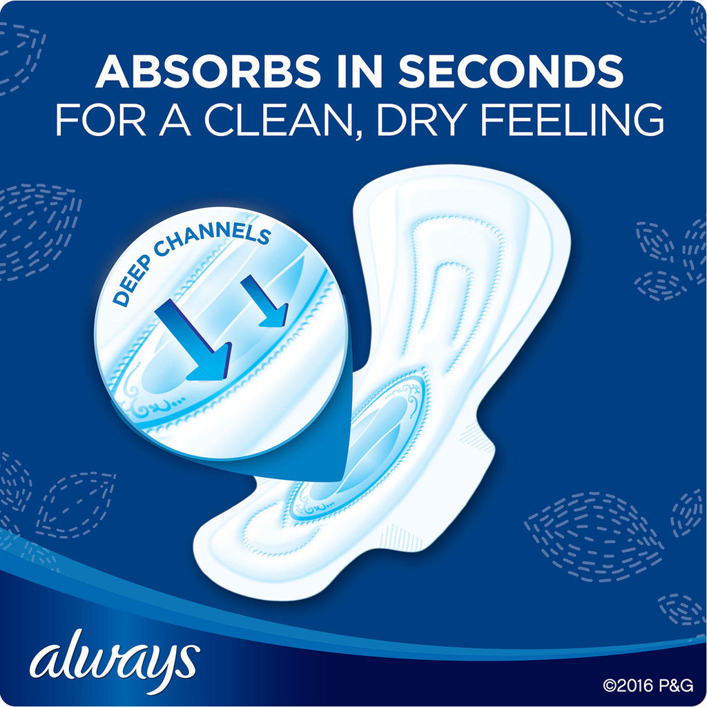 Always Maxi Extra Heavy Overnight Pads. Unscented - Size 5 (54 ct.)