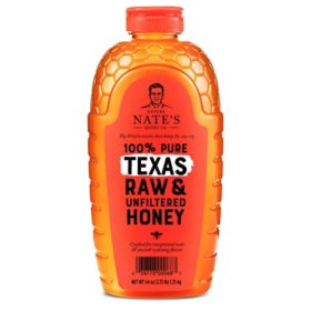 Nature Nate's 100% Pure Raw and Unfiltered Texas Honey (44 oz.)