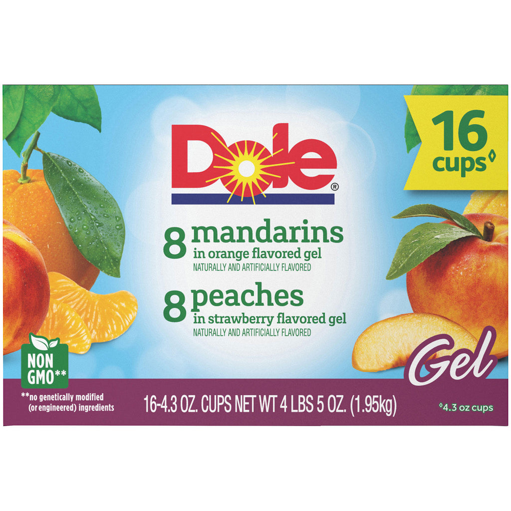 Dole Fruit Bowls in Gel Variety Pack (4.3 oz., 16 ct.)