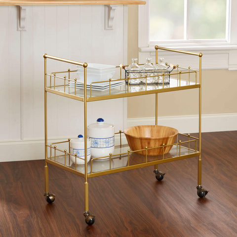 Fitz Bar Cart, Gold