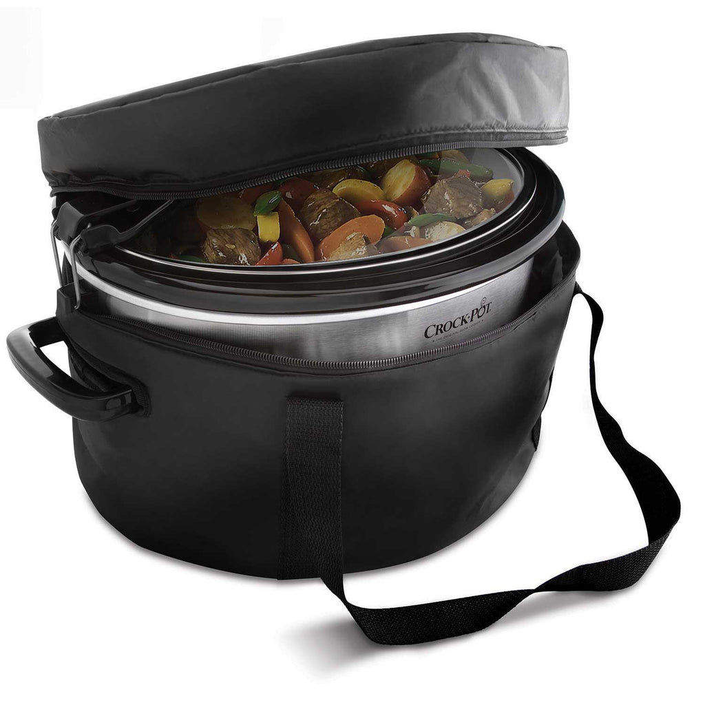 Crock-pot 7-Qt. Black and Stainless Steel Cook and Carry Digital Countdown Slow Cooker with Easy Clean