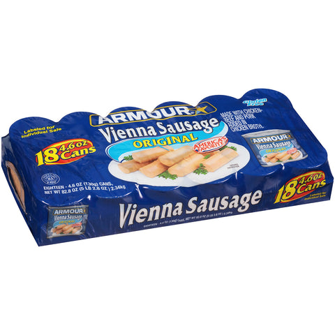 Armour Vienna Sausage (4.6 oz. can, 18 ct.) 2 pk.