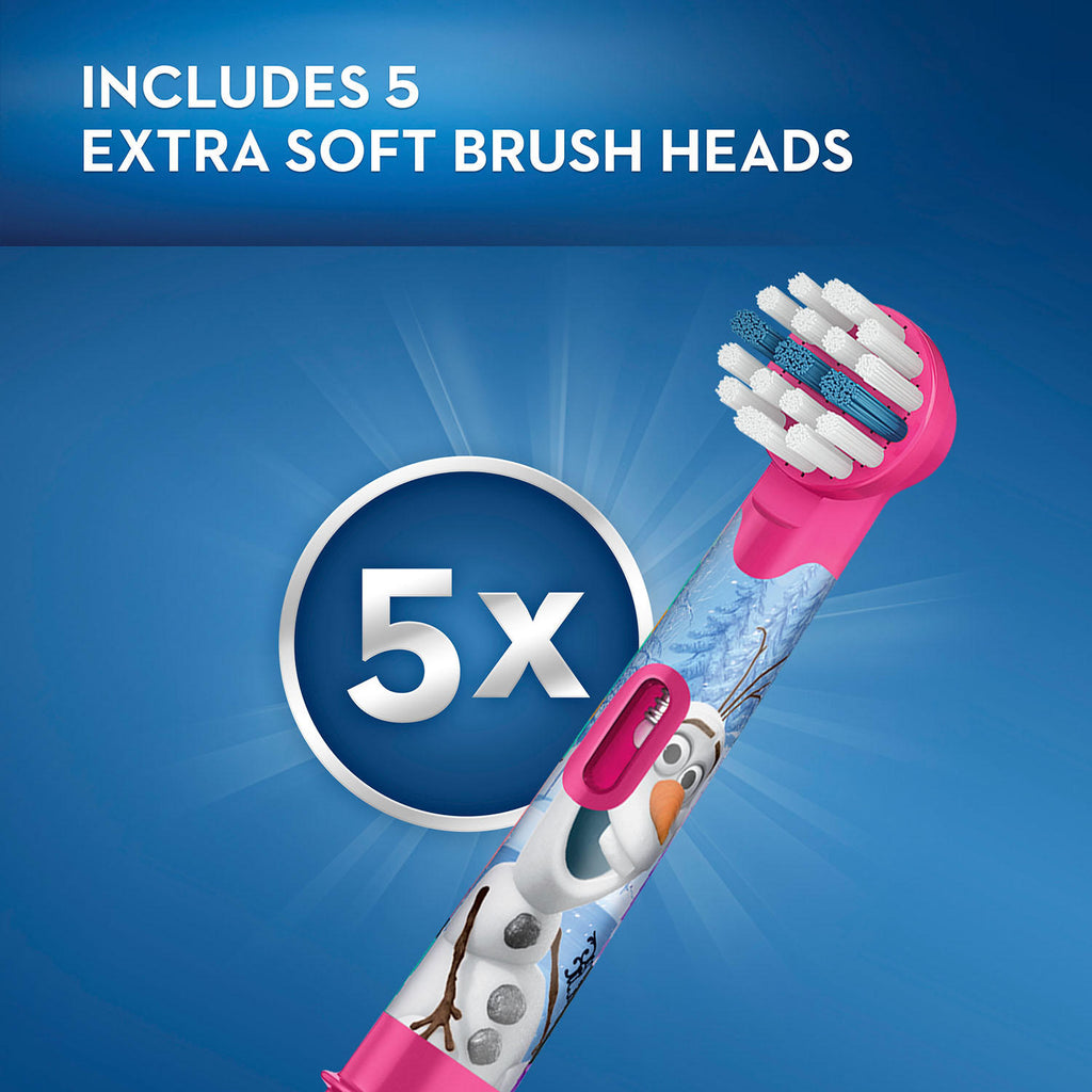 Oral-B Kids Extra Soft Replacement Brush Heads. Disney's Frozen (5 ct.)