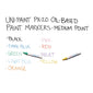 Sanford - uni-Paint Markers, Fine Point, Assorted - 12/Set