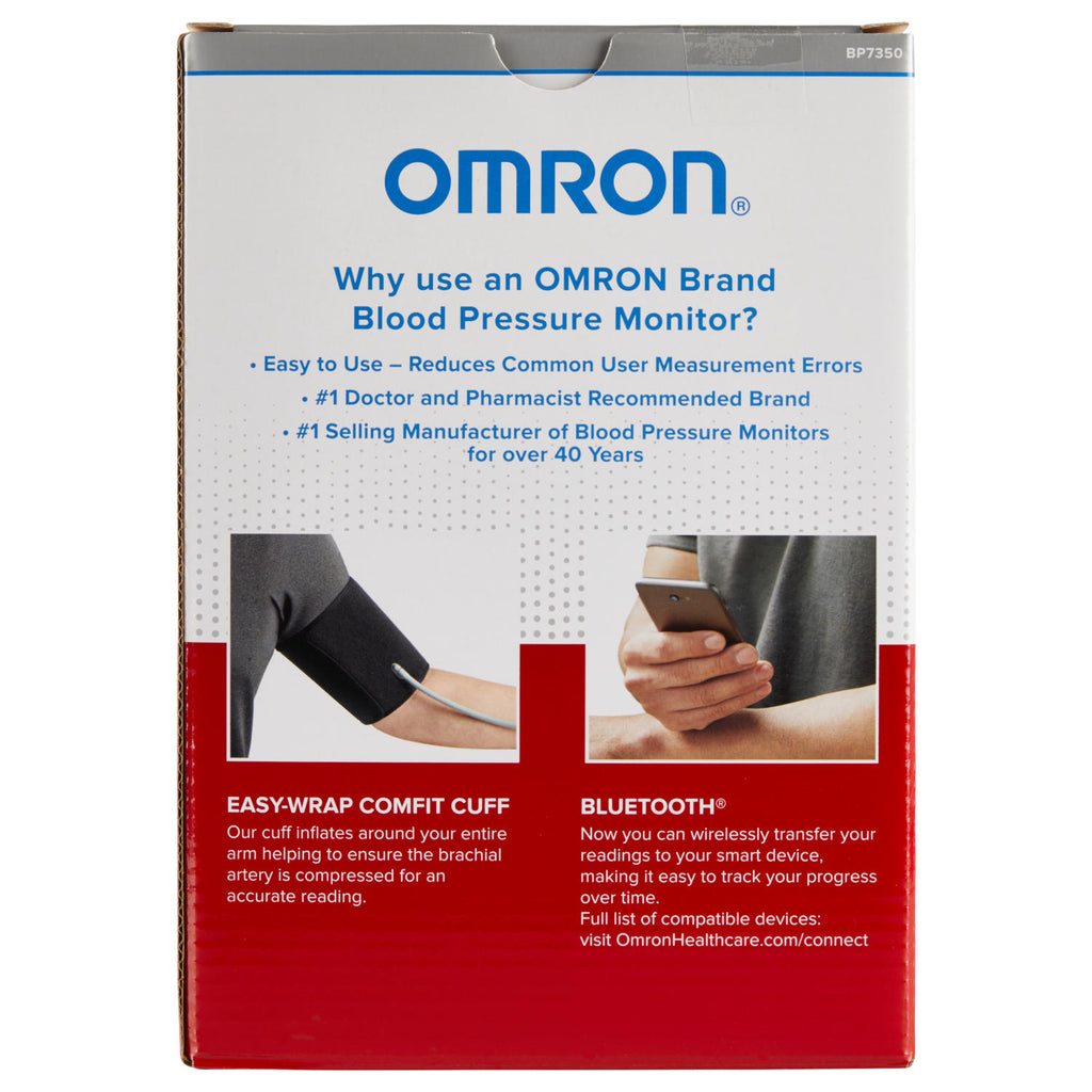 Omron Wireless Bluetooth Fully Automatic Upper Arm 7 Series Blood Pressure  Monitor