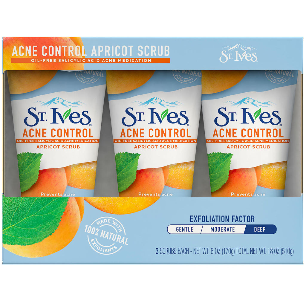 St. Ives Acne Control Apricot Scrub (6 oz. 3 pk.)
