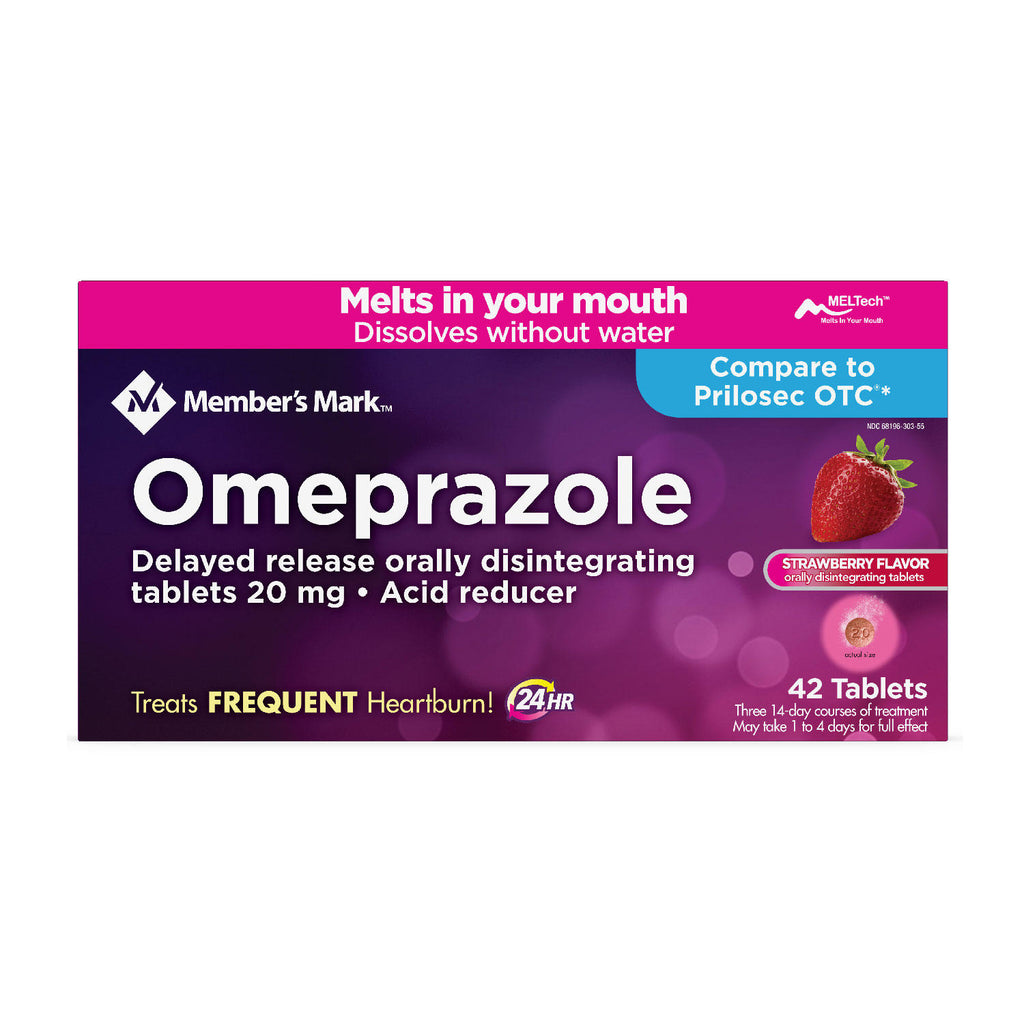 Member's Mark Omeprazole Delayed Release Tablets 20 mg. (42 ct.)