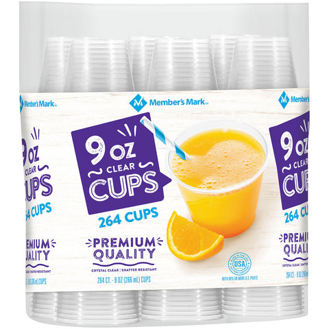 Member's Mark Clear Plastic Cups (9 oz., 264 ct.)