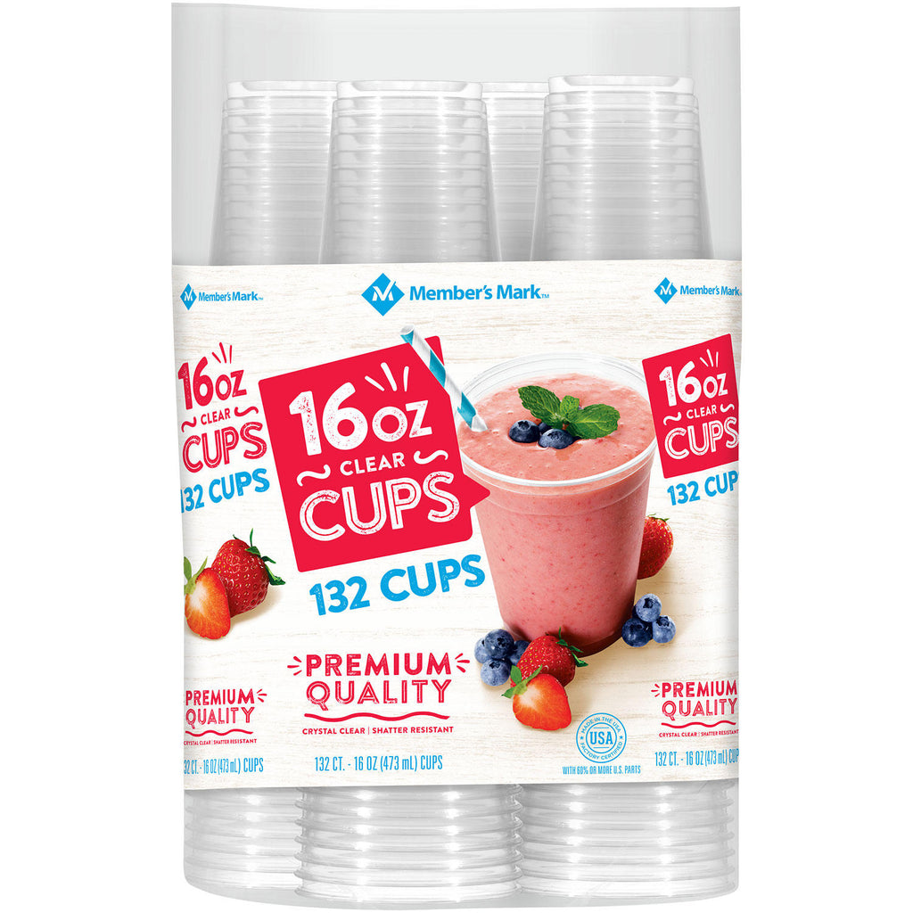 Member's Mark Clear Plastic Cups (16 oz., 132 ct.) - Sam's Club