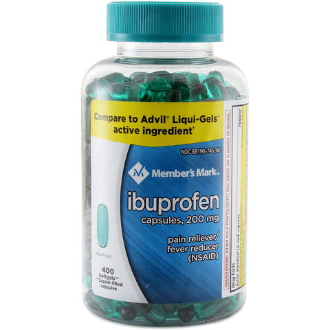Member's Mark Ibuprofen Softgels. 200mg (400 ct.)