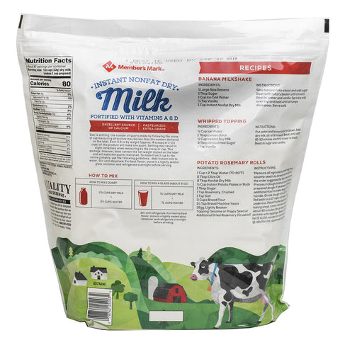 Member's Mark Non-Fat Instant Dry Milk (70.4 oz.)