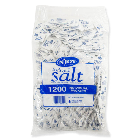 N'Joy Iodized Salt (.5 g., 3,600 ct.) (1200X3 pk.)