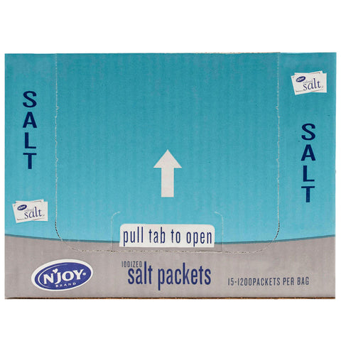 N'Joy Iodized Salt (.5 g., 3,600 ct.) (1200X3 pk.)