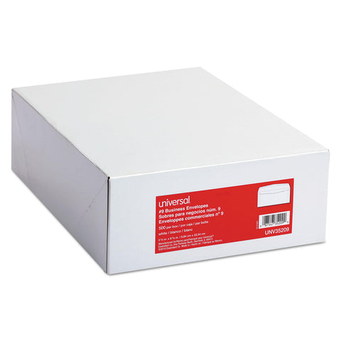 Universal® Business Envelope, #9, 3 7/8" x 8 7/8", White, 500/Box