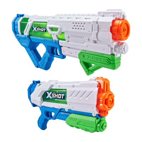 Zuru X Shot 2PK Water Blasters - Large Fast-Fill And Medium Fast-Fill