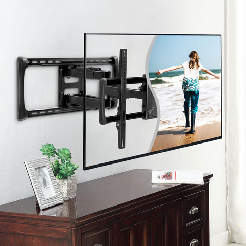 Member's Mark Full Motion Extended TV Wall Mount with Articulating Dual Swivel Arms for 32"-90" TVs