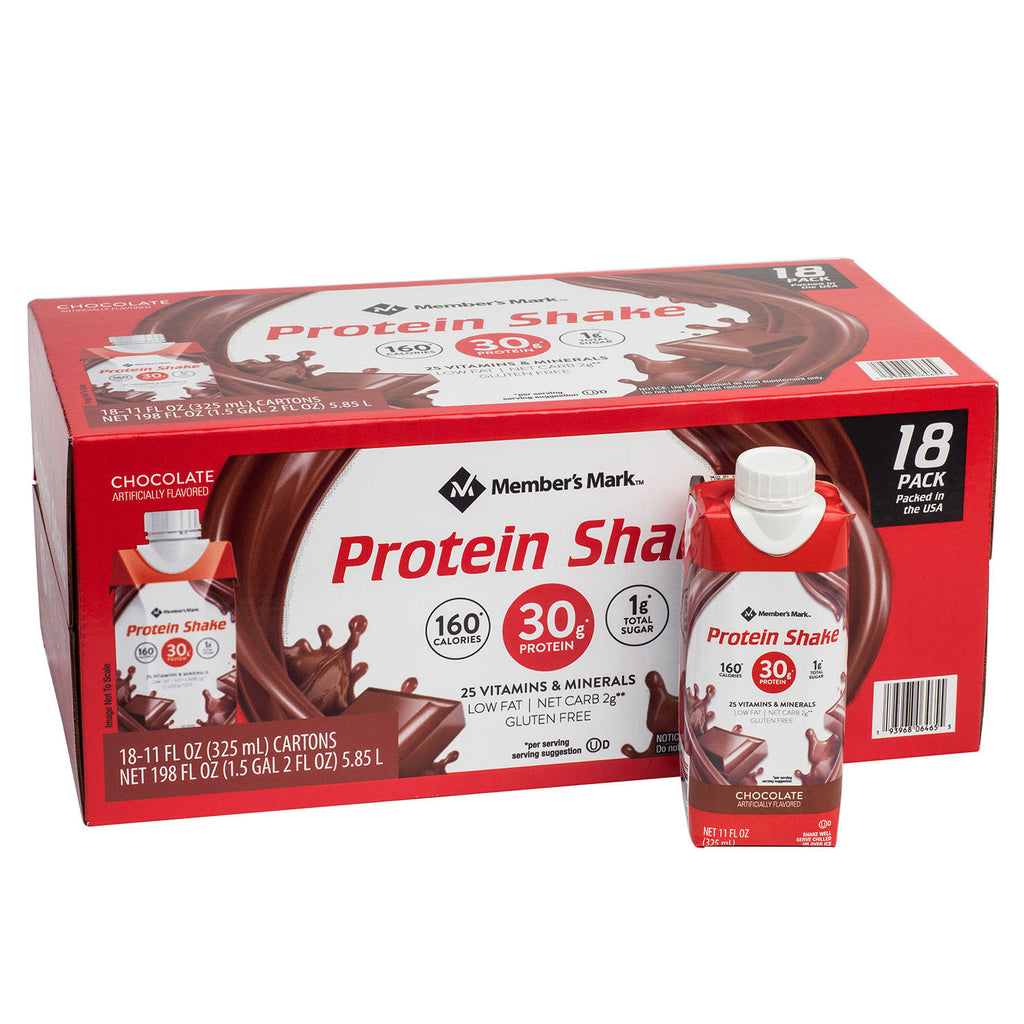 Members Mark High Protein Chocolate Shake 11 Fl Oz 18 Pk – Openbax