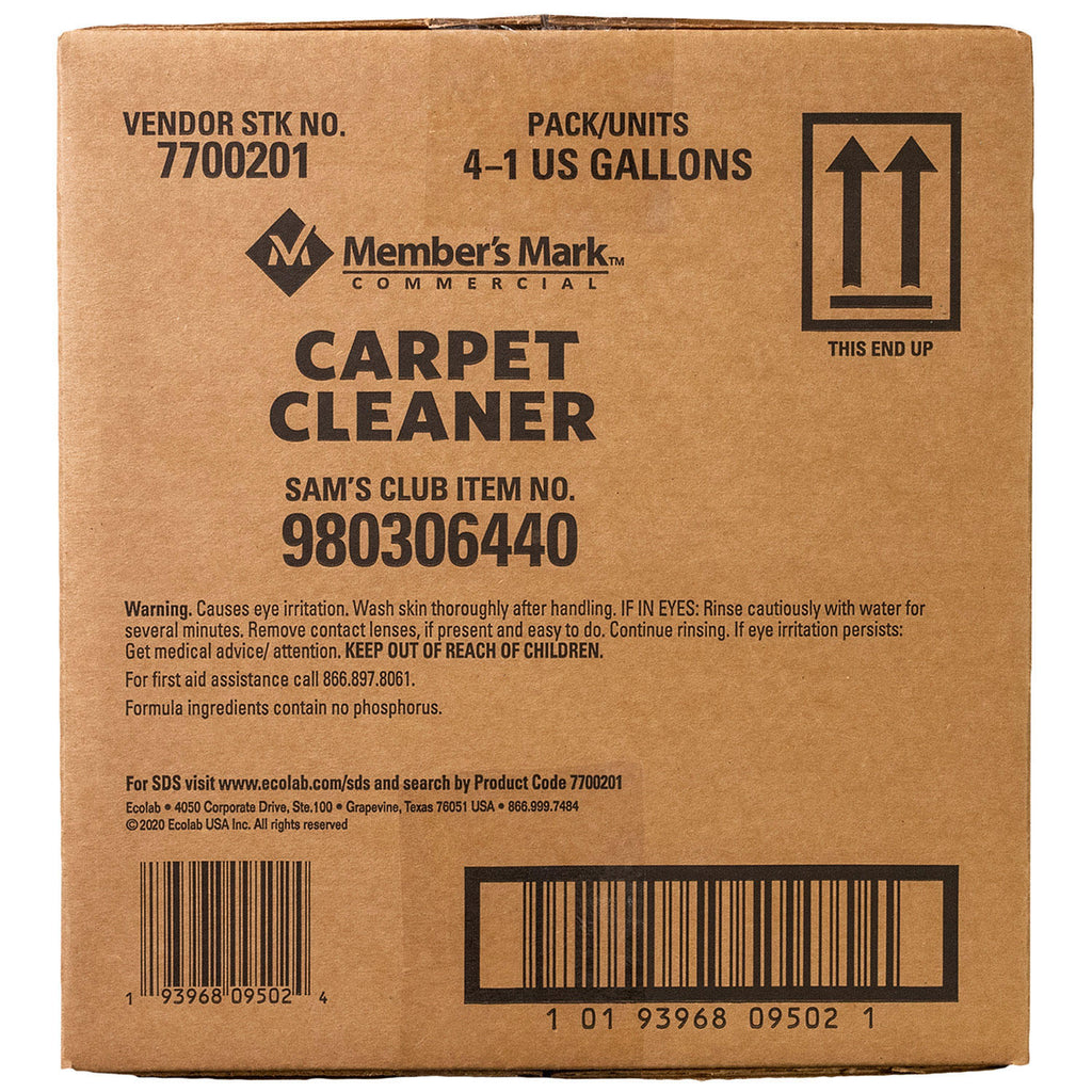 Member's Mark Commercial Carpet Cleaner Concentrate, 1 gal. (4pk)