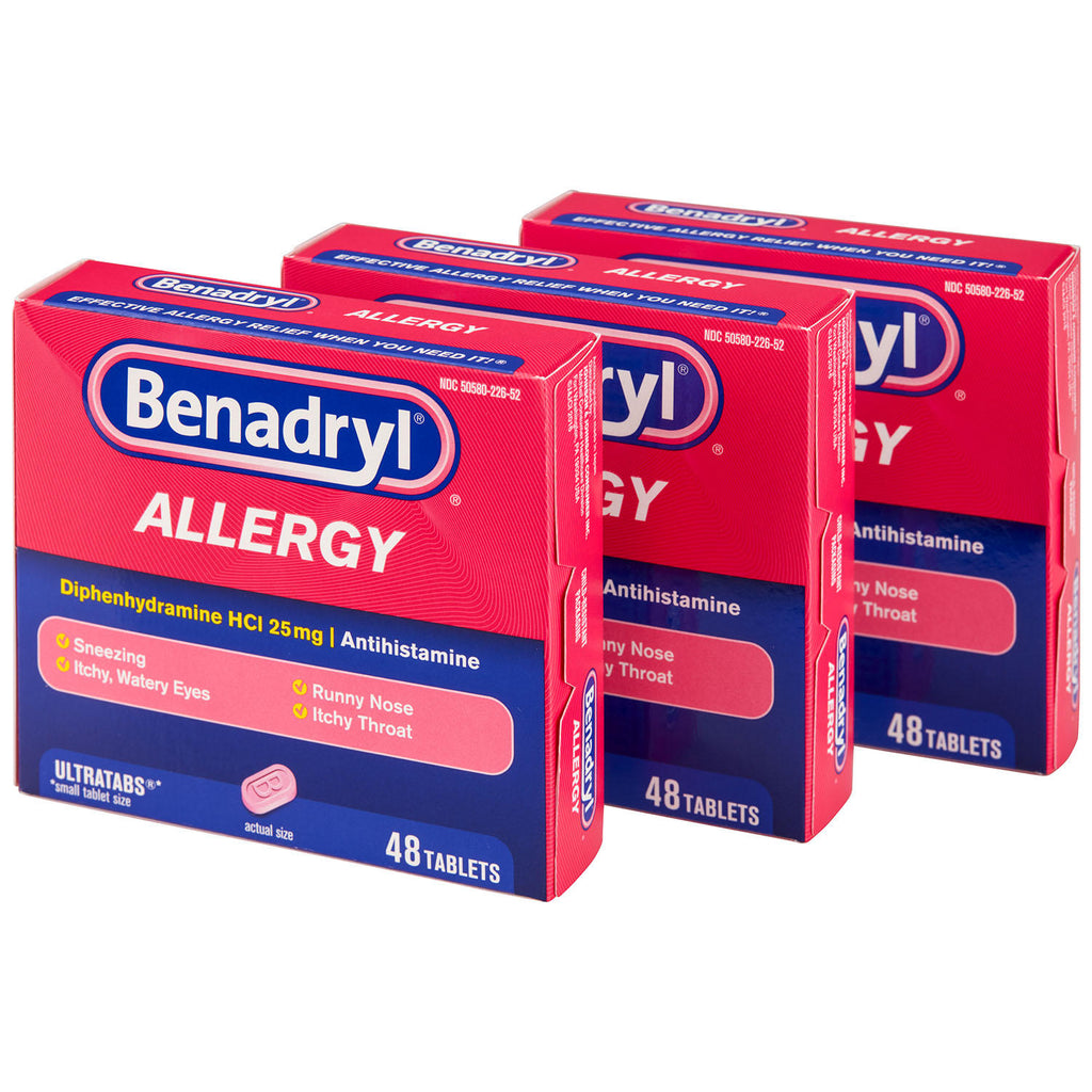 Benadryl Allergy Ultratabs Tablets (48 ct. 3 pk.)