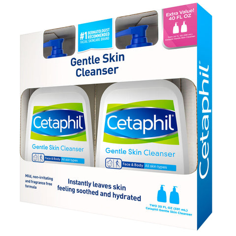 Cetaphil Gentle Skin Cleanser (20 oz. 2 pk.)