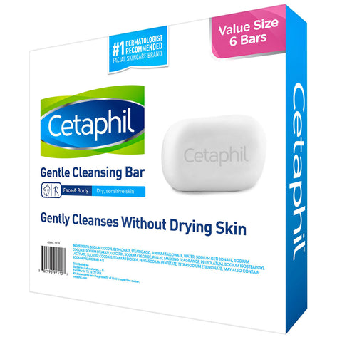 Cetaphil Gentle Cleansing Bar Value Pack (4.5 oz. 6 pk.)