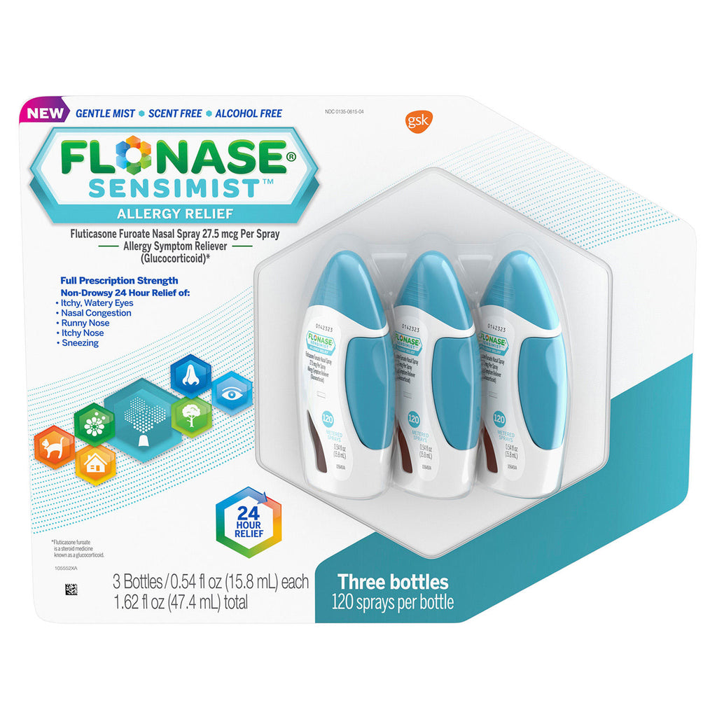 FLONASE Sensimist Allergy Relief Spray (120 sprays per bottle. 3 ct.)
