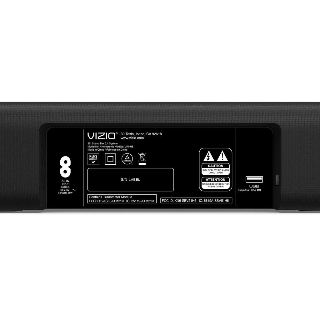 VIZIO 5.1 V-Series Home Theater Sound Bar - V51-H6