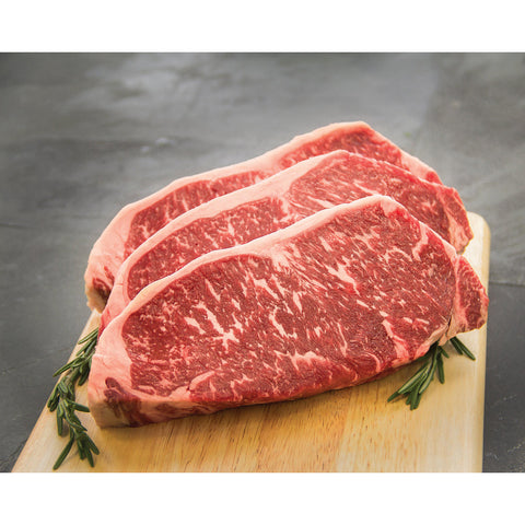 USDA Prime NY Strip Steak. 21 Day Aged (12 ct. 10 oz. each) Delivered to your doorstep