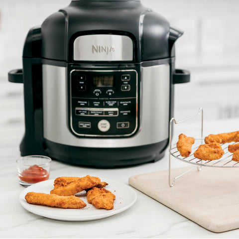 Ninja Foodi 10-in-1, 8 Quart XL Pressure Cooker Air Fryer Multicooker, Stainless, OS405