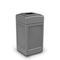 Commercial Zone Square Waste Container, Open Top Lid, 42 gal (Choose Your Color)