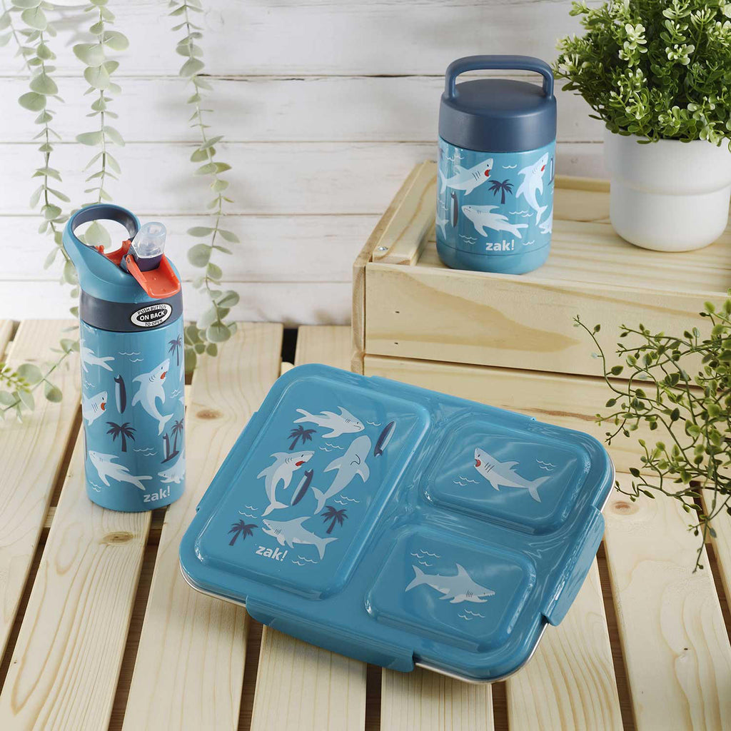 Zak Designs 3pc Kids Bento Box Set with Snack Containers and Secure Latch  Lid, Dishwasher and Microwave Safe, CoComelon 