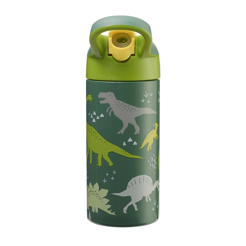 Kids' Portable Drinkware 12oz Water Bottle Dinosaur Green