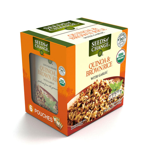 Seeds of Change Certified Organic Quinoa and Brown Rice with Garlic (8.5 oz. 6 pk.)