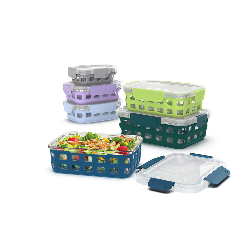Ello Meal Prep Glass Food Storage Containers, Set of 5