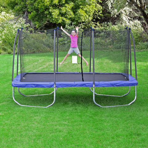 Skywalker Trampolines 15' Rectangle Trampoline and Enclosure (Blue)