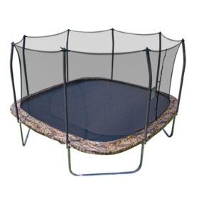 Skywalker Trampolines 14' Square Trampoline and Enclosure - Camo