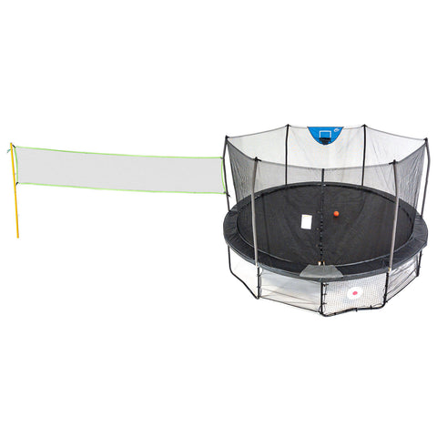 Skywalker Trampolines 16' Deluxe Round Sports Arena Trampoline with Enclosure, Black