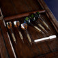 Barrington Webster Bristle Dartboard and Solid Wood Cabinet Set