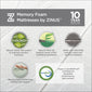 Zinus Night Therapy Gel Infused Memory Foam 8" Elite Full Mattress