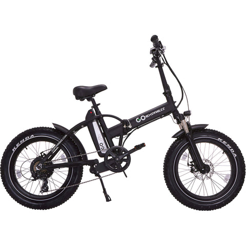 GoExpressBike All Terrain Electric Foldable Bicycle with 500W Removable 48V 10AH Lithium-Ion Battery