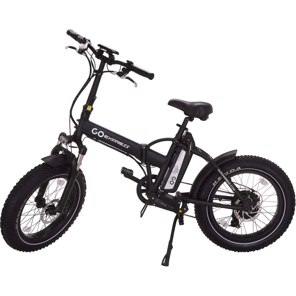 GoExpressBike All Terrain Electric Foldable Bicycle with 500W Removable 48V 10AH Lithium-Ion Battery