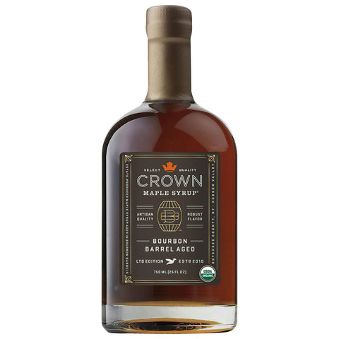 Crown Maple Bourbon Barrel Aged Organic Maple Syrup (25 oz.)