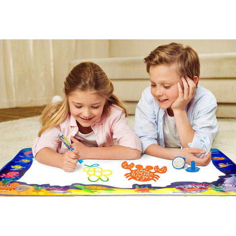 Tytan Mat Water-Based Doodling Activity Mat for Kids, Fun with No Mess & No Chemicals, Under-the-Sea Theme