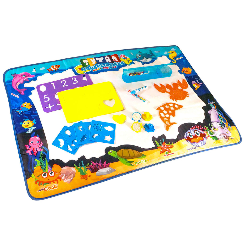 Tytan Mat Water-Based Doodling Activity Mat for Kids, Fun with No Mess & No Chemicals, Under-the-Sea Theme