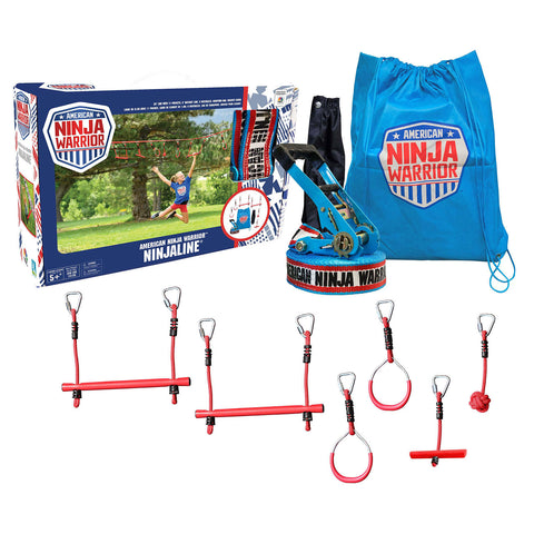 American Ninja Warrior Ninjaline Portable Jungle Gym & Training Set