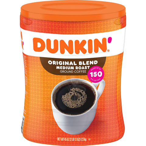 Dunkin Donuts Original Blend Ground Coffee Medium Roast (45 oz.)