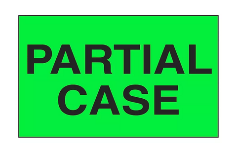 "Partial Case" Label - 3 x 5"